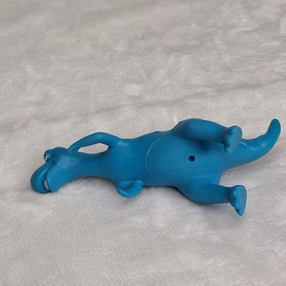 Vintage Blue Purple Dinosaur Figure Toy Cake Topper Bath Toy Greenbrier Intl - Picture 7 of 11